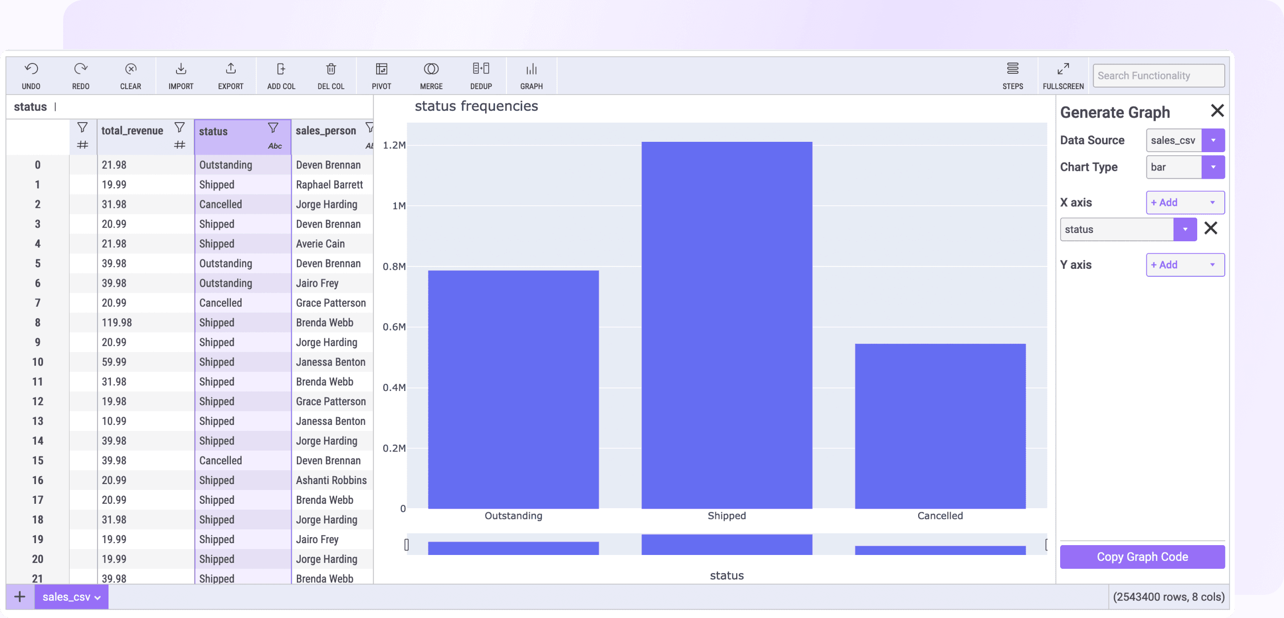 Explore your data with Mito